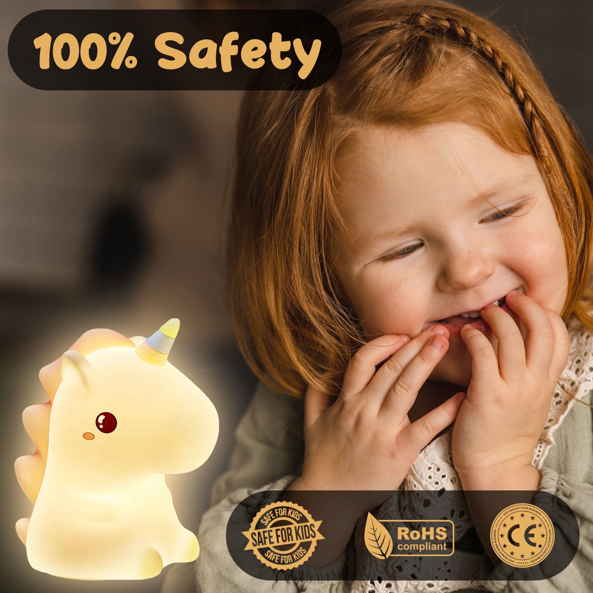 Easy Portable & Cute unicorn lamps for girls, Children and Toddler's Cute Room Decor For Sound Sleep And Ideal Birthday Gift - Unicorn