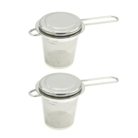 

2Pcs Practical Tea Strainers Tea House Stainless Steel Tea Filters Tea Infusers