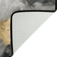 thumbnail image 4 of Area Floor Mats Black and Grey Marble Large Nursery Rugs Non-Slip Living Room Carpets Bedroom Doormat for Dinning Decor 36" x 24", 4 of 7