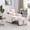 Pink, variant on 3-in-1 Convertible Single Sofa Chair Bed,Sleeper Sofa Chair Bed with Pillow,Multi-Functional Sleeper Chair for Living Room, Pink