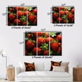 thumbnail image 4 of Designart "Strawberry Perfection II" Food & Beverage Floater Framed Wall Decor, 4 of 7
