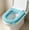 Blue, variant on Waterproof Toilet Seat Cover Pad Universal All Season Soft Washable Bathroom Cushion for Home Comfort Blue
