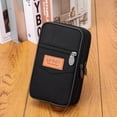 thumbnail image 3 of Multi Layer Men Phone Pouch Waist Bag Fanny Pack Canvas Purse (Camel 2), 3 of 7