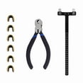 thumbnail image 2 of Archery Adjustment Tool Archery Bow String Nocking Points Set T Square Ruler Nock Pliers for Recurve and Compound Bowstring Accessories, 2 of 6
