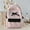 pink color, variant on Fashion Lace Bow Bookbag Sweet Preppy Style Backpack Large Capacity Polka Dot Bow Bag for Commuting Shopping Travel
