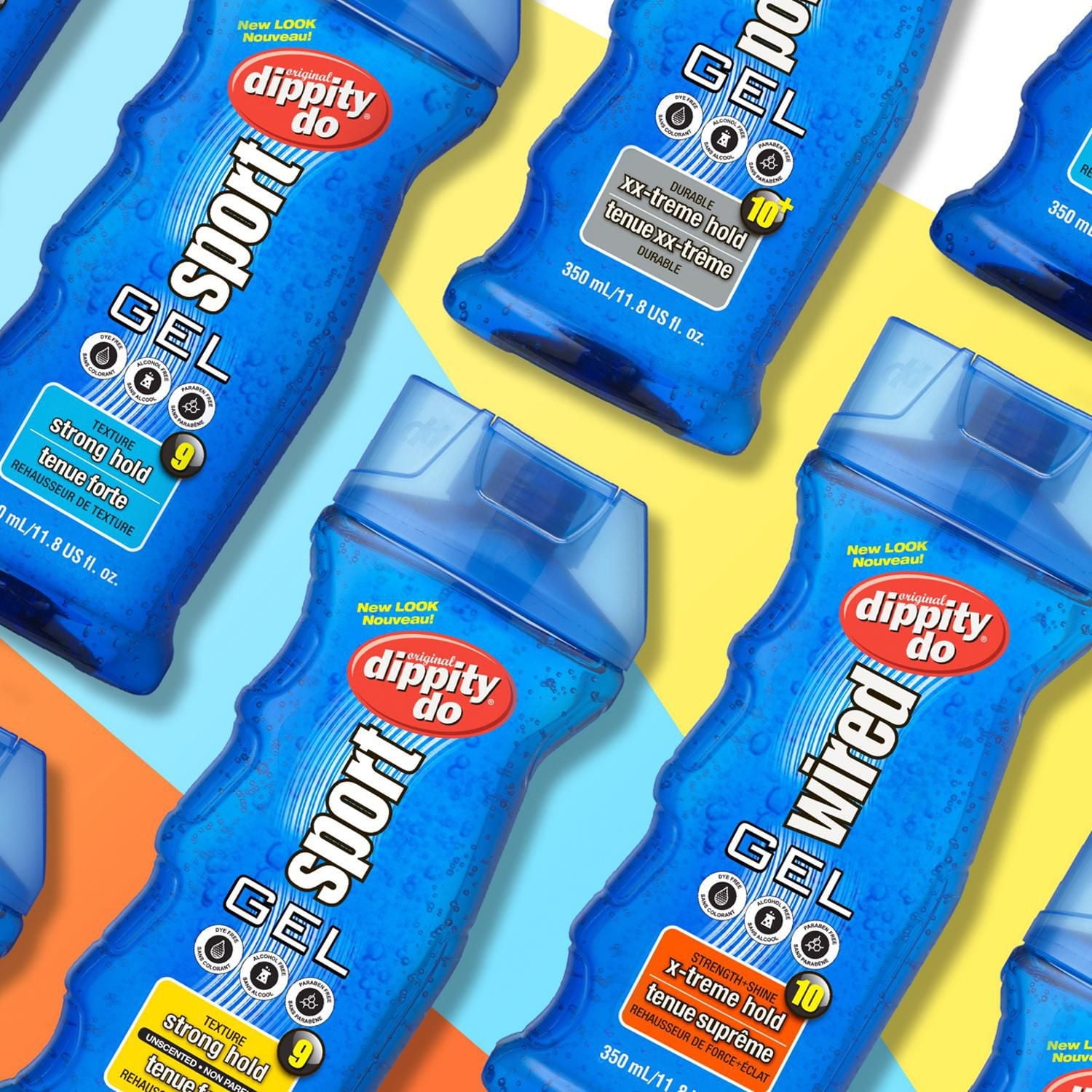 dippity-do POWER Hair Gel – Long-lasting Durable Style & Sweat Resistance – Extreme Hold – Level 10+, 350ml