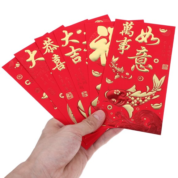 SASABAXI 30-Pack Red Chinese Lucky Money Envelopes for Employees, Special Occasions, Festivals, and Giving