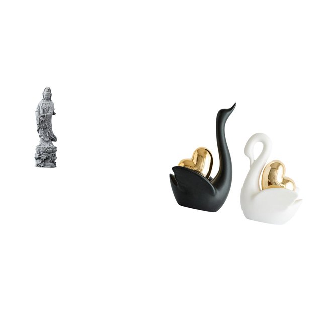 Estatua De Cisne Guan Yin, Adorno De Piedra Coleccionable, Decoración Budista De Feng Shui Chino Para Interiores, Pasillos, Dormitorios, Chimeneas, Escritorios, Mesas, Artesanías, Decoración