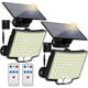 thumbnail image 1 of Lampe solaire fendue à 106LED, 3 modes d'éclairage, décoration extérieure, applique murale avec capteur de mouvement PIR, étanche, lampe de jardin et de Garage, 1 of 4