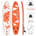 thumbnail image 2 of Goplus 10.5ft Inflatable Stand Up Paddle Board W/ Backpack Aluminum Paddle Pump, 2 of 10