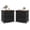Black With 2 Drawers, variant on Hanyu Fabric Dresser Set of 2 with 2 Drawers, Nightstand for Bedroom, Bedside Table with Removable Fabric Bins & Handles, Sofa Side Table, End Table for Living Room, Entryway, Black & Rustic Brown