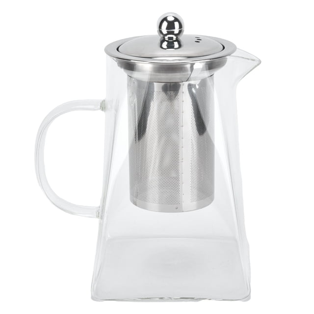 Tetera de té, tetera de vidrio transparente con tetera resistente al calor, suministros para el hogar, rendimiento de alta gama