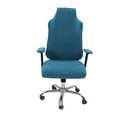 thumbnail image 1 of Computer Chair Cover, Fleece Material Breathable Soft Chair Seating Cover Set  For Home For Businessman Peacock Blue,Black,Navy Blue, 1 of 8