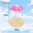 thumbnail image 2 of 12pcs Inflatable Drink Coasters Swimming Drink Cup Holder for Pool Party, 2 of 5