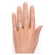 thumbnail image 2 of JeenMata Anillo de Compromiso Antiguo con Halo de Moissanita y Ópalo de Talla Ovalada de 1,5 Uds en Oro Blanco de 18 K sobre Plata, 2 of 6