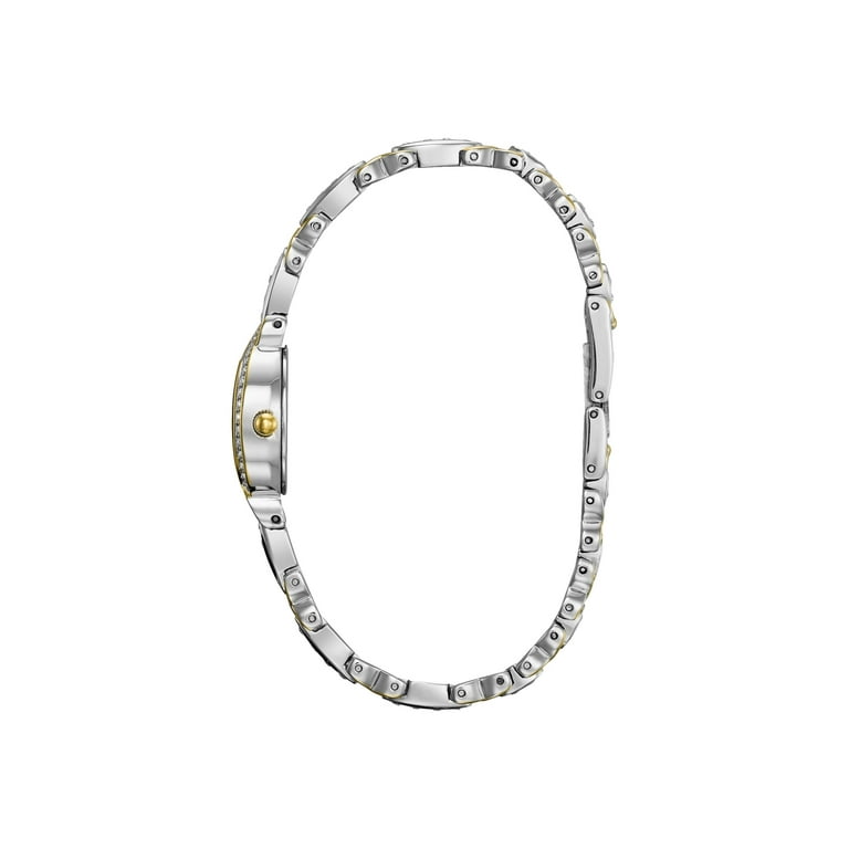 Women s 98L005 Swarovski Crystal Two Tone Bracelet Watch