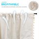 thumbnail image 2 of unbranded De Lino Beige Con Para Ventana Y Puerta Compatible Con Decoración, 2 of 5