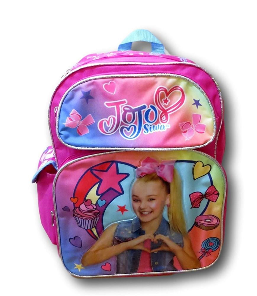 Jojo Siwa Girls' 16" Deluxe Backpack with Bonus Water