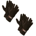 thumbnail image 1 of Guantes de Invierno Cálidos Ajustables Forrados de Lana Unisex (Marrón 2 Pares), 1 of 5