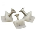 thumbnail image 1 of Scienceny Soporte de esquina de tamaño blanco de 100x para una fácil instalación y un soporte fuerte que fija la parte inferior de los cajones Herramientas y ferretería Plata, 1 of 6