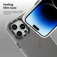 thumbnail image 4 of for iPhone 14 Pro Case Crystal Wireless Camera Protection Anti-Yellow Shockproof Clear Durable + 2* Screen Protector iPhone 14 Pro Case for Girls Women- Black, 4 of 11