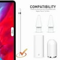 thumbnail image 2 of Magnetic Replacement Cap and Charger Adapter Accessories Set Compatible with Apple Pencil 1st Generation, 2 of 8