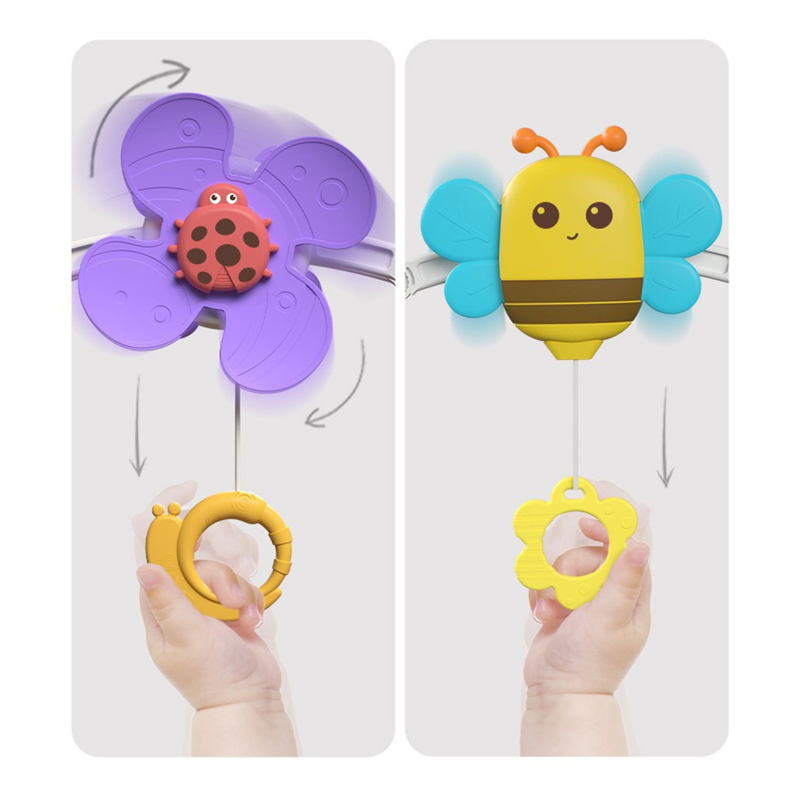 HASACHYL Multi Use Travel Toy Hanger Visual Engagement Activity For Stroller And Seat Focus Development Mobile Ornament