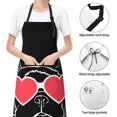 thumbnail image 6 of Cauagu Animal Bulldog French Aprons with Pockets,Waterproof Apron for Women,Kitchen Cooking Apron Adjustable Bib Aprons Chef Apron for Cooking,Drawing,Crafting, 6 of 8