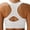 White, variant on MINTREUS Racerback Sports Bras for Women - Padded Seamless Support Bra for Yoga Gym Workout Fitness