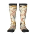 thumbnail image 2 of Lsque Vintage Nautical Printed Crew Socks Men's Women's LightWeight Thin Casual Calf Socks ,Knee High Socks,Cotton Socks, 2 of 9