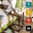 thumbnail image 5 of C-Shaped Side Table for Couch - Modern End Table with Metal Frame, 5 of 8
