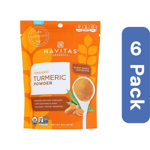 Navitas Turmeric Powder Organic 8 oz (Pack Of 6)