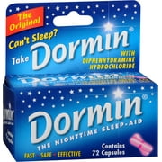 Dormin The Nighttime Sleep Aid Original Capsules, 72 Count..