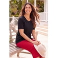 thumbnail image 4 of Catherines Women's Plus Size Suprema Short Sleeve Scoopneck Tee, 4 of 6