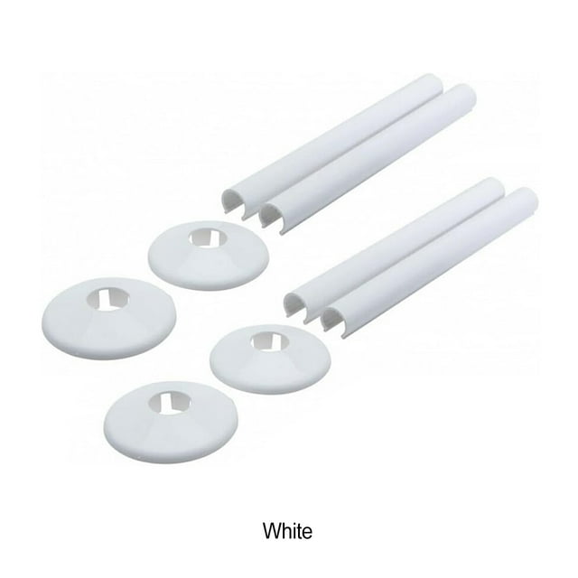 Ruiboury Radiator Pipe Covers Pipe Fittings Accessories Hole Ring Pipe Fittings Pipe white