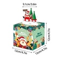 thumbnail image 3 of Caja de cajón de dinero en efectivo de Navidad | Caja de regalo para fiestas festivas con cierre de cremallera | Diseño de Medias Rojas | Organizador de ahorros seguros | Incluye tarjeta, 50 bolsas,, 3 of 8