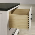 thumbnail image 4 of Roundhill Furniture Realynn 2-Drawer Bedroom Nightstand, Off-White Finish, 4 of 7