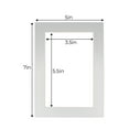 thumbnail image 3 of Metallic Silver Acid Free 5x7 Picture Frame Mats with White Core Bevel Cut for 4x6 Pictures - Fits, 3 of 3
