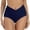 Dark Blue, variant on Women Vintage Waistband High Waist Bikini Bottom Swimwear Briefs Bikini Bottom Side Tie Thong Bathing Swimbottom,XL