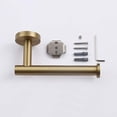 thumbnail image 3 of Gold Toilet Paper Holder Round Wall Mounted Paper Roll Dispenser Bathroom 5", 3 of 5