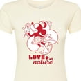 thumbnail image 3 of Disney - Love Nature Minnie Mouse - Juniors Fitted Graphic T-Shirt, 3 of 5