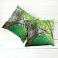 thumbnail image 6 of Ambesonne Nature Throw Pillow Cover 2 Pack, Cascade Trees Greenery, 18", Green Grey, 6 of 7