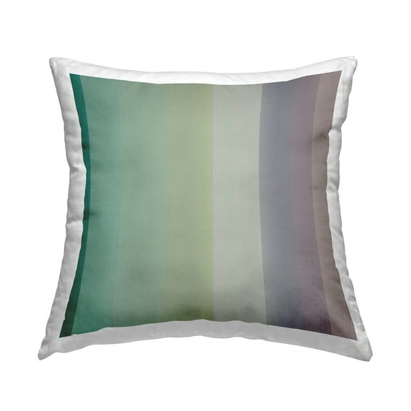 Stupell Industries Green & Purple Gradient Decorative Printed Throw Pillow Design by Third & Wall Studios.