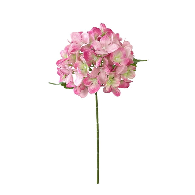 Cheapark Simulation Hydrangea with 54 Petals Silk Flower Single Stem Oil Gift Painting Style Decor Wedding and Home DIY Craft Mater ial