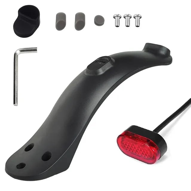 Rear Fender for Xiaomi M365/Pro Electric Scooter Short Ducktail Rear Mudguard Back Wing Taillight For Mijia Mi 1S Scooter