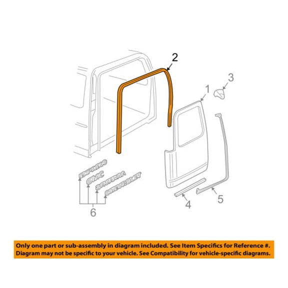 GM OEM Back Door-Weatherstrip Seal on Body 19259359