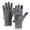 Grey, variant on Winter Thermal Cycling Adjustable Snap Windproof Cold Weather Lined Full Finger Touchscreen Grip Silicone Outdoor Sports Activities Black L