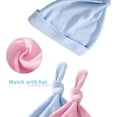 thumbnail image 4 of YSCULBUTOL Baby Twins Bodysuits Drinking Buddies Newborn Infant Clothes Unisex Twin Romper Outfits With Hat, 4 of 5