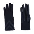 thumbnail image 4 of Isotoner Women' SmartDri Smartouch 3 Button Length Spandex Chevron Gloves - A30660 (Black, L/XL), 4 of 4