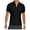 A-Black, variant on MLANM Men's Short Sleeve Polo Shirts Quarter-Zip Casual Slim Fit Mock Neck Basic Designed Cotton Shirts L Blue